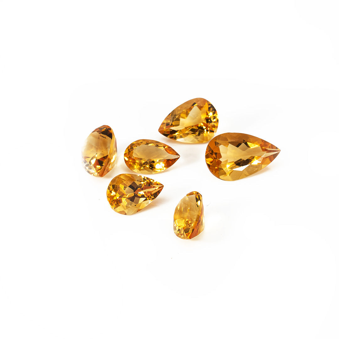 Natural Citrine Calibrated Pears | 7x9mm & 8x10mm