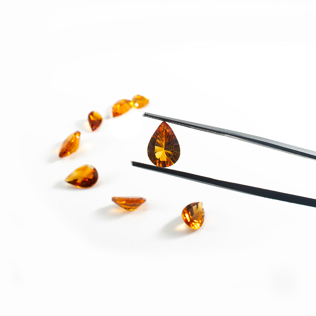 Natural Citrine Calibrated Pears | 7x9mm & 8x10mm