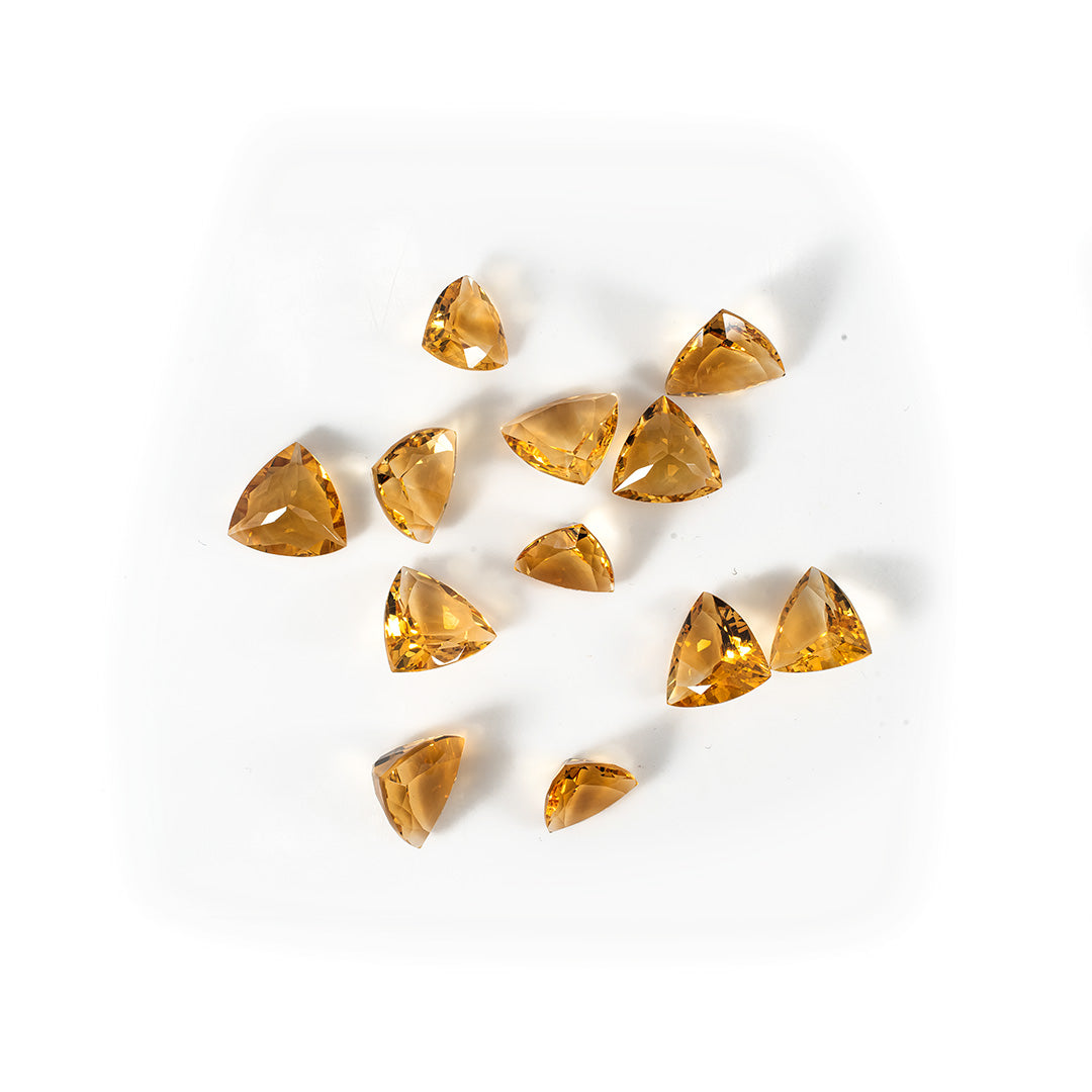 Natural Citrine Calibrated Trillions | 9mm & 10mm