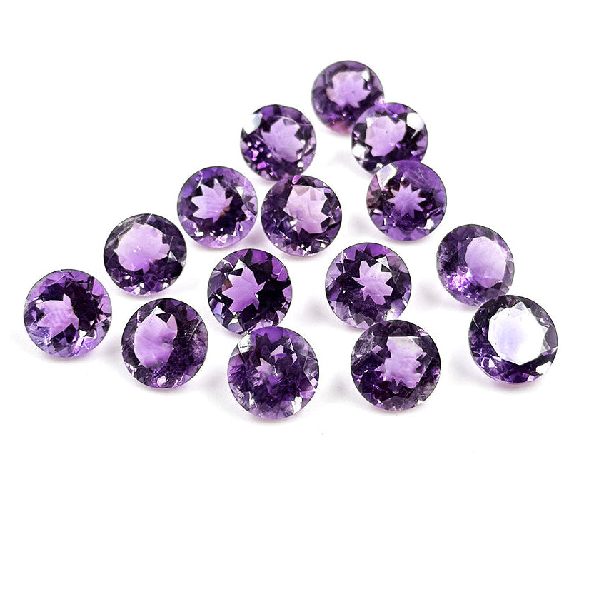 Natural Amethyst Calibrated Rounds | 12mm & 13mm