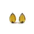 Natural Beer Quartz Fancy Pear Carvings Matching Drops 16.10cts
