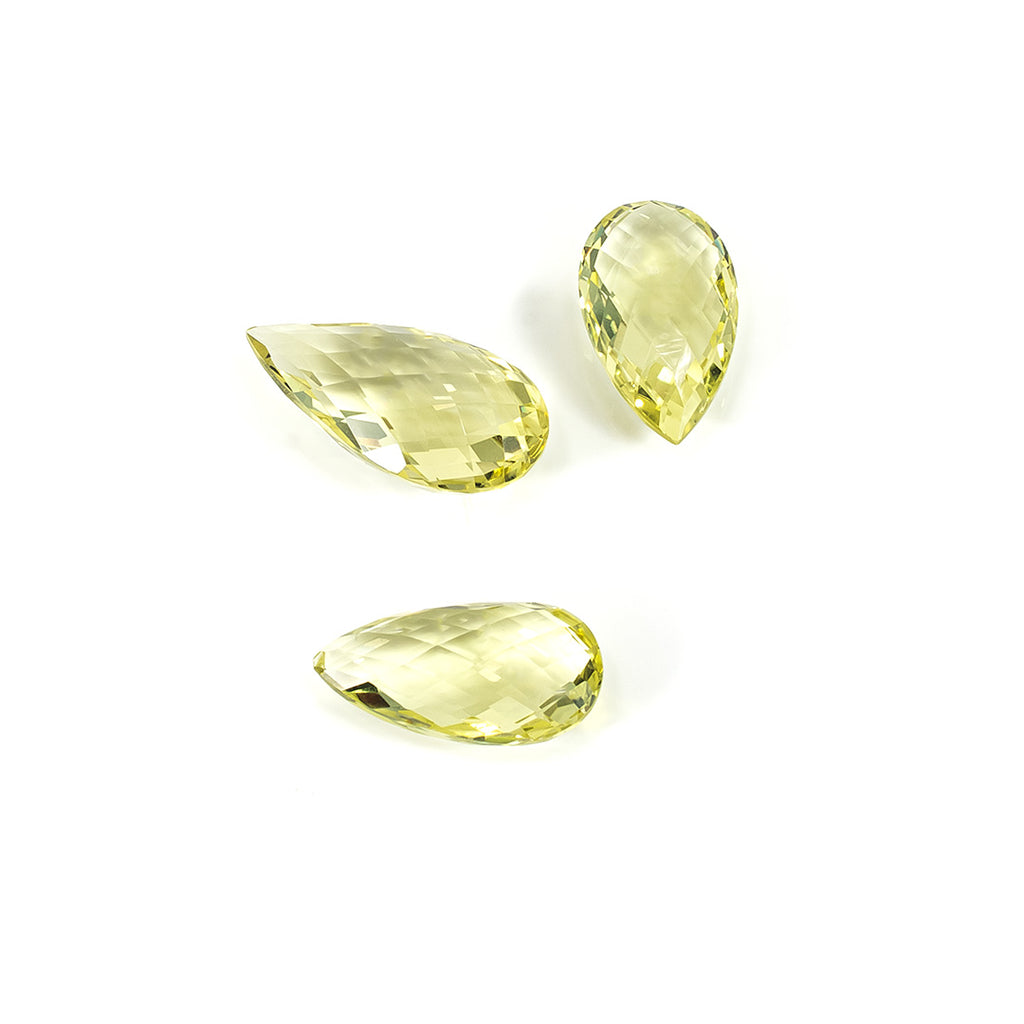 Natural Lemon Quartz Pears Matching Layout | 45.82cts