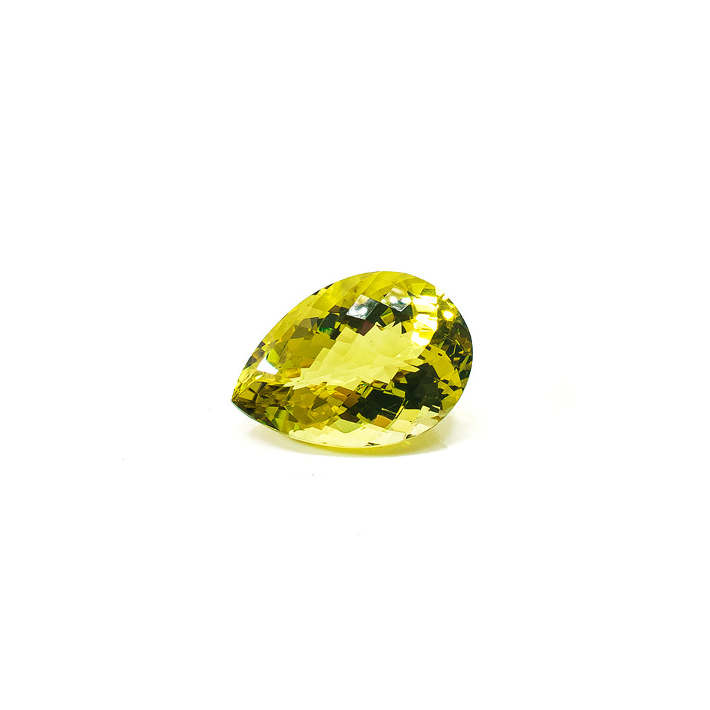 Natural Lemon Quartz Pear | 49.40cts