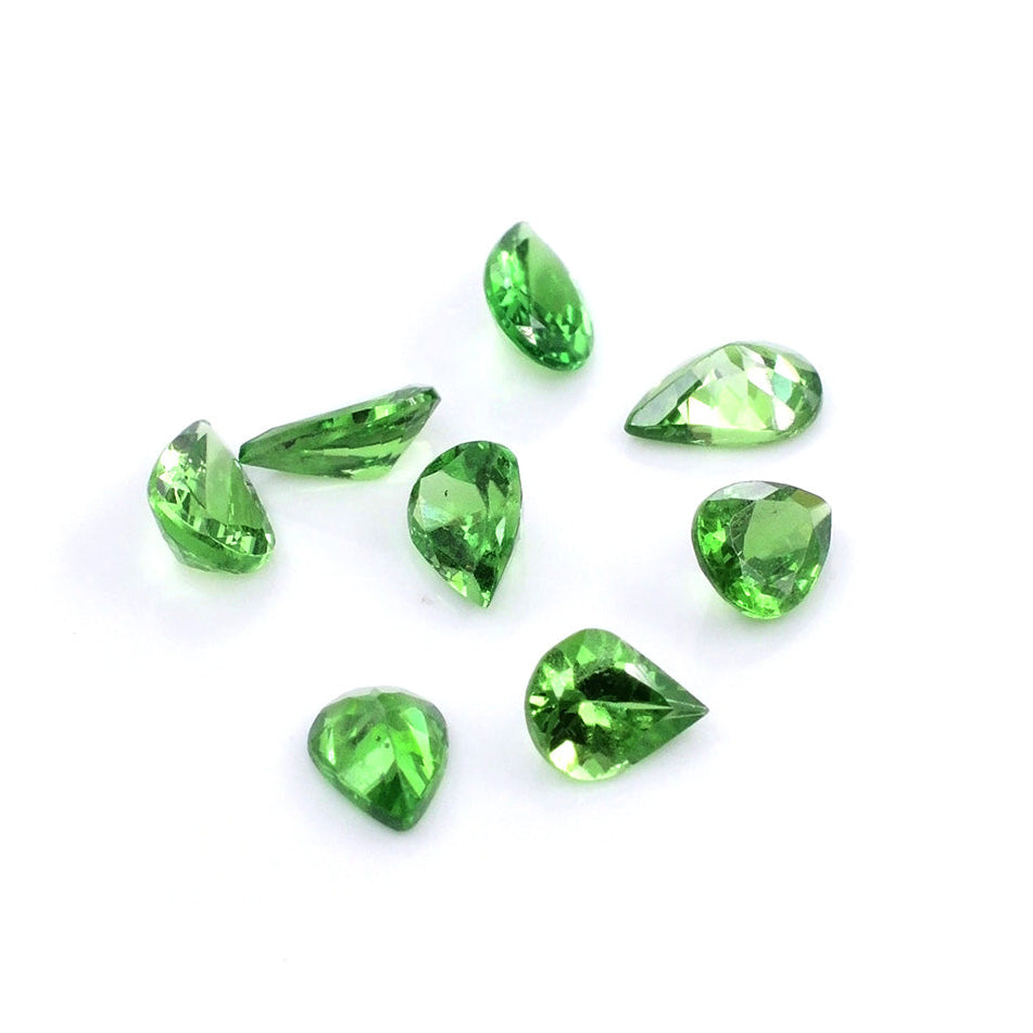Natural Tsavorite Calibrated Pears | 5x7mm & 6x8mm