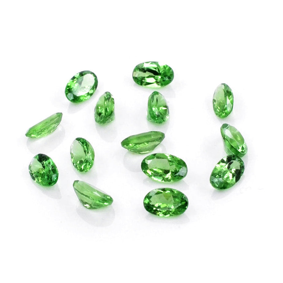 Natural Tsavorite Calibrated Ovals | 3x5mm & 4x6mm