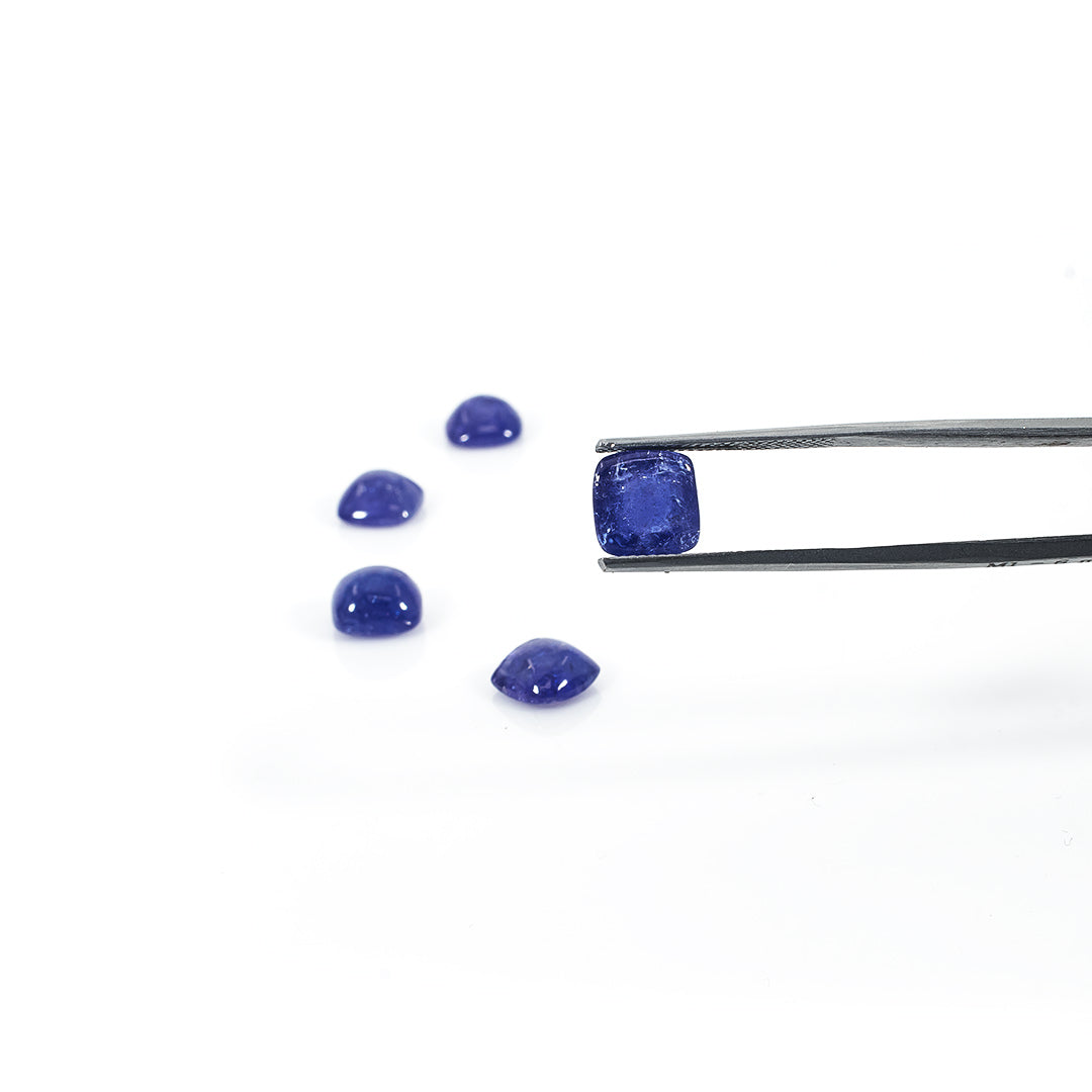 Natural Tanzanite Calibrated Sugar Loaf | 8mm & 9mm