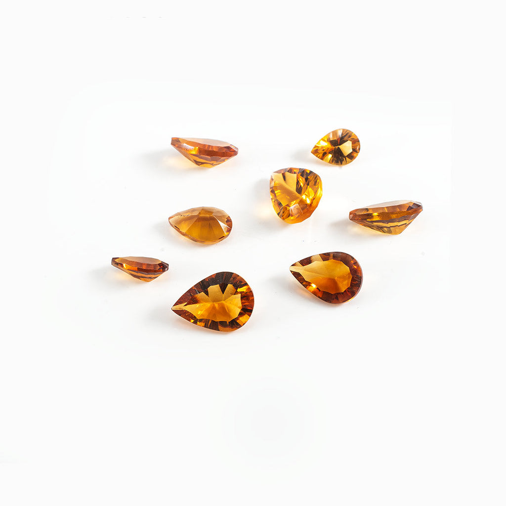 Natural Citrine Calibrated Pears | 5x7mm & 6x8mm