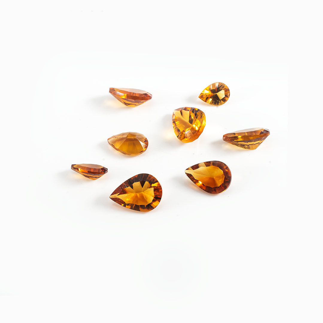 Natural Citrine Calibrated Pears | 5x7mm & 6x8mm