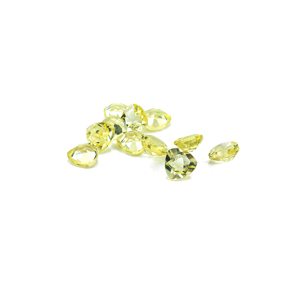 Natural Lemon Quartz Calibrated Trillions | 5mm & 6mm