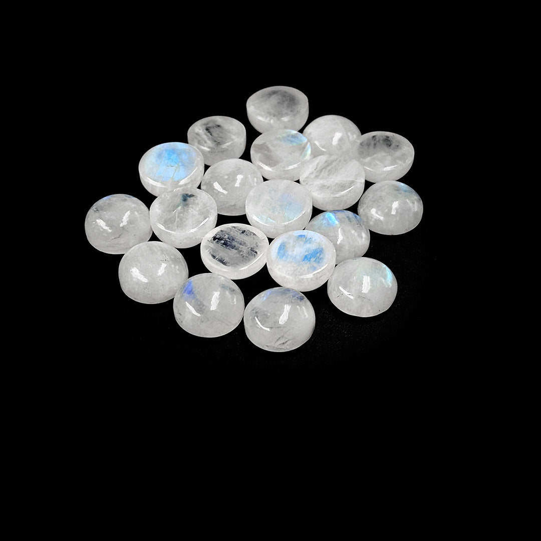 Natural Moon Stone Calibrated Cabochon Rounds | 9mm & 10mm