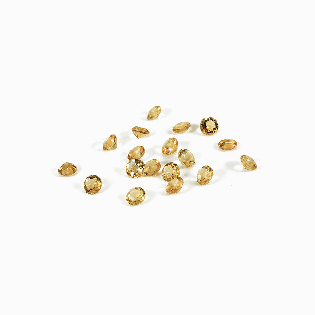 Natural Citrine Calibrated Rounds | 3mm & 4mm