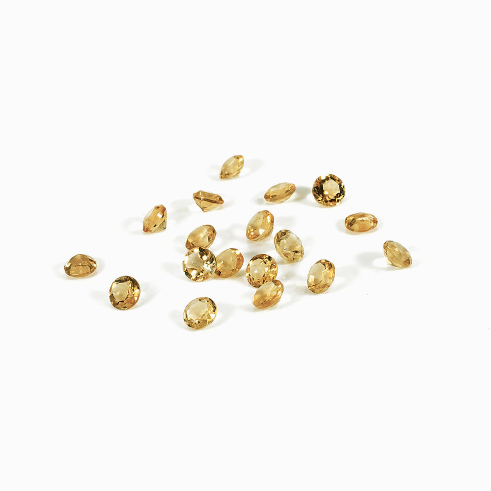 Natural Citrine Calibrated Rounds | 5mm & 6mm