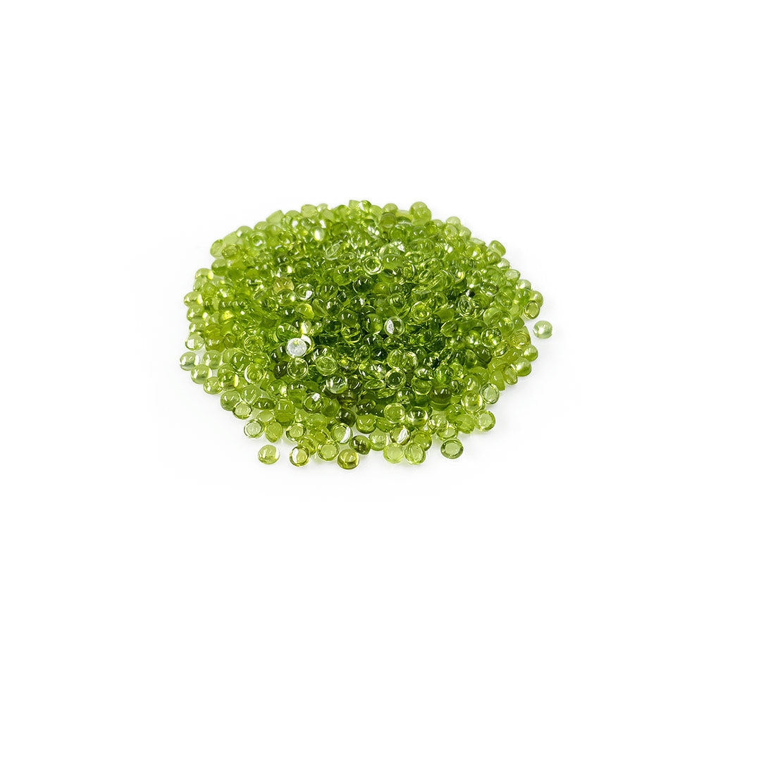 Natural Peridot Calibrated Cabochon Rounds