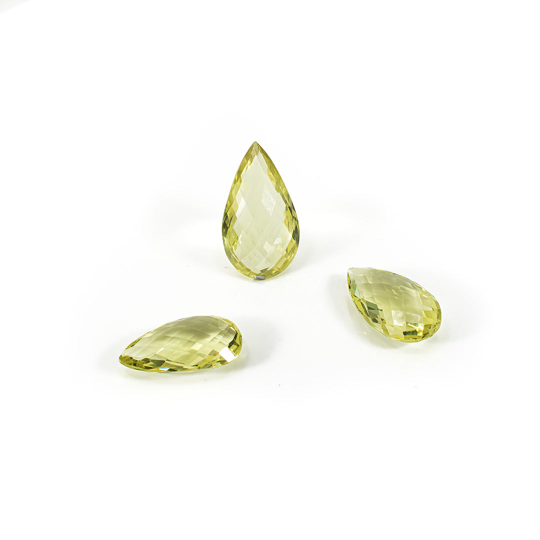 Natural Lemon Quartz Pears Matching Layout | 45.82cts