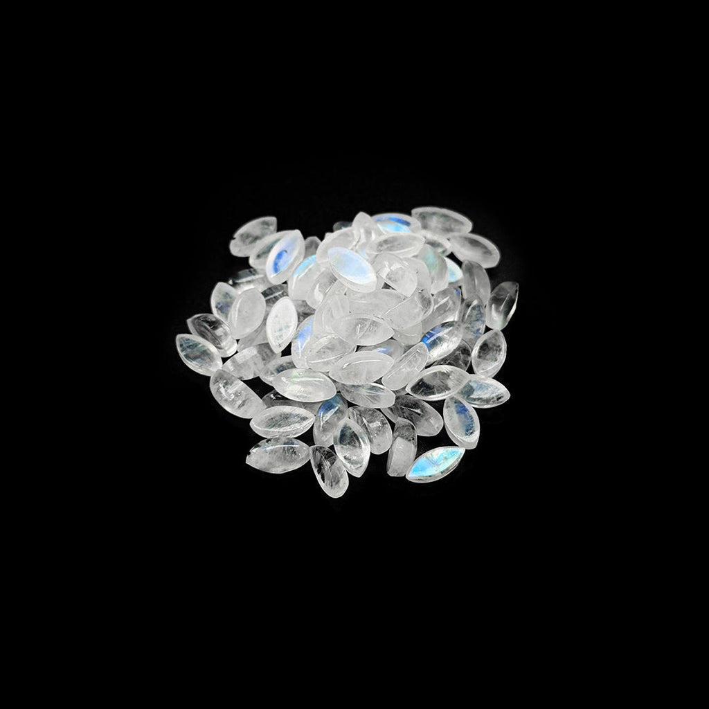 Natural Moon Stone Calibrated Cabochons Marquise | 4x8mm & 5x10mm