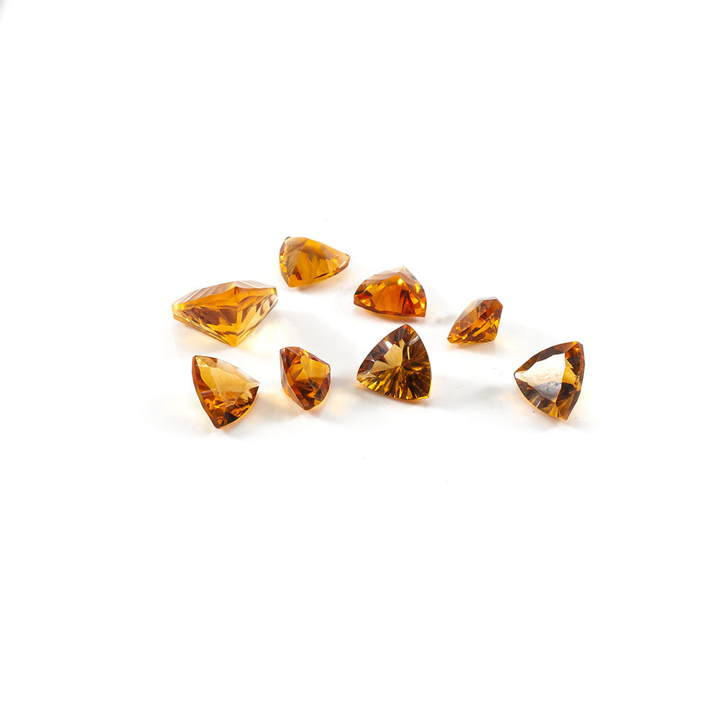 Natural Citrine Calibrated Concave Cut Trillions | 9mm & 10mm