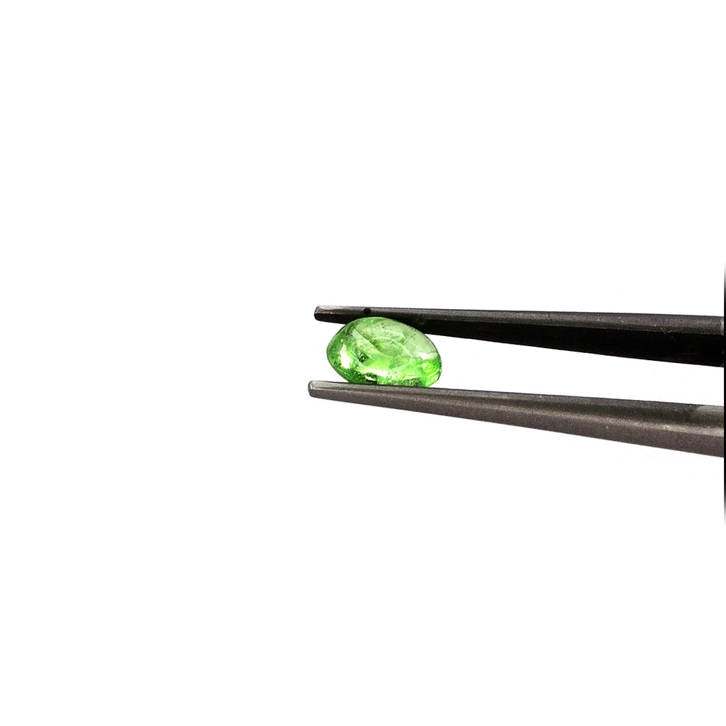 Natural Tsavorite Calibrated Cabochon Ovals | 9x11mm & 10x12mm