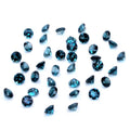 Natural London Blue Topaz Calibrated Rounds | 3mm & 3.5mm