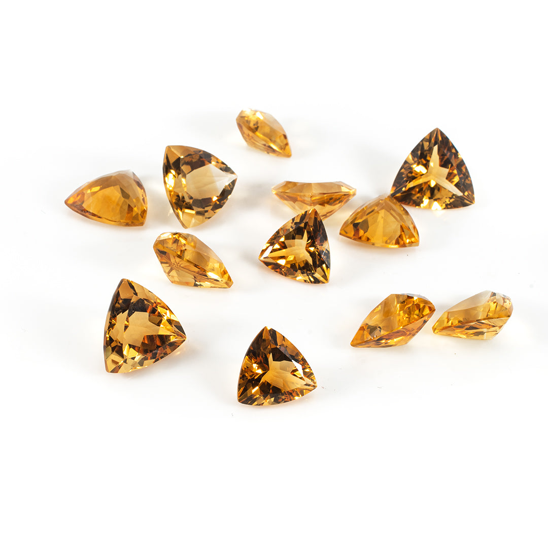Natural Citrine Calibrated Trillions | 5mm & 6mm
