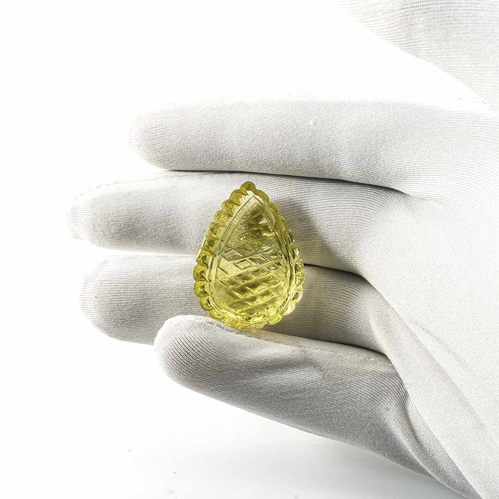 Natural Lemon Quartz Pears Matching Layout | 87.85cts