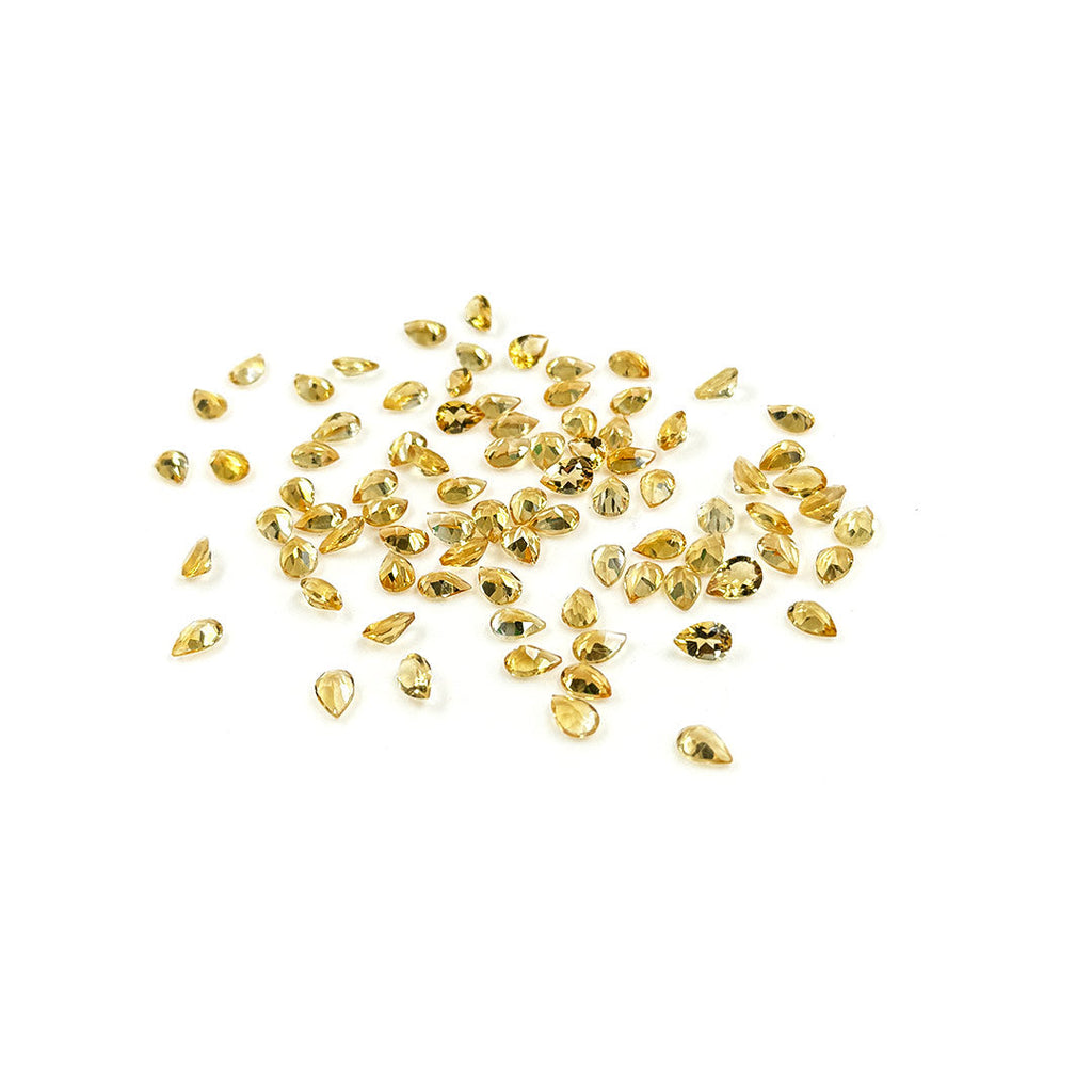 Natural Citrine Calibrated Pears | 3x5mm & 4x6mm