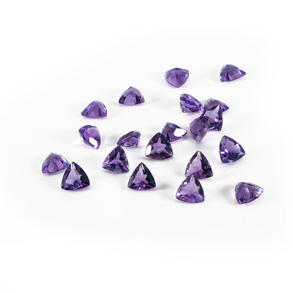 Natural Brazil Amethyst Calibrated Trillions | 7mm & 8mm