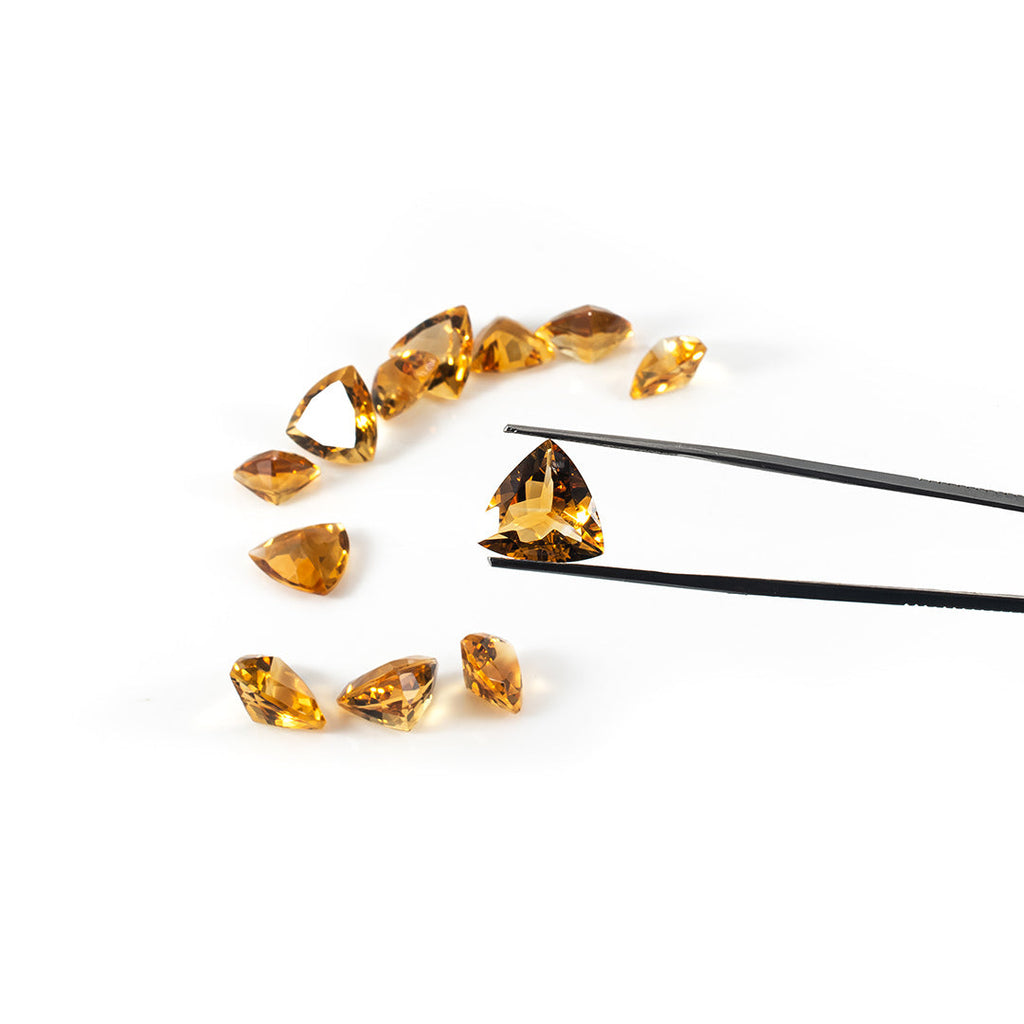 Natural Citrine Calibrated Trillions | 7mm & 8mm