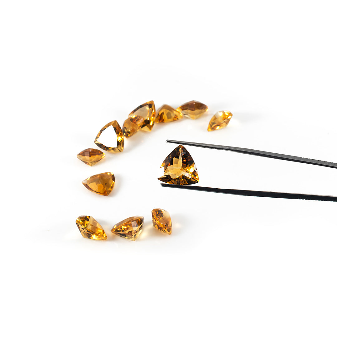 Natural Citrine Calibrated Trillions | 5mm & 6mm