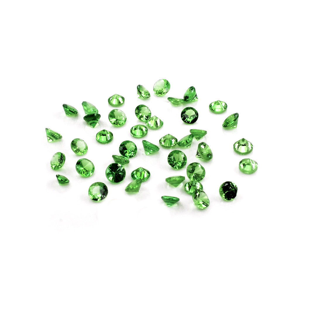 Natural Tsavorite Calibrated Round | 4mm & 4.5mm