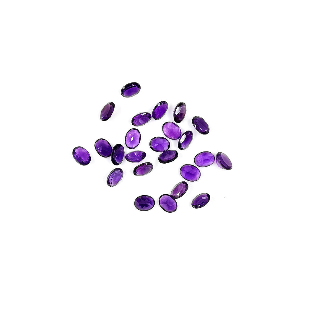 Natural Amethyst Calibrated Ovals | 3x5mm & 6x4mm