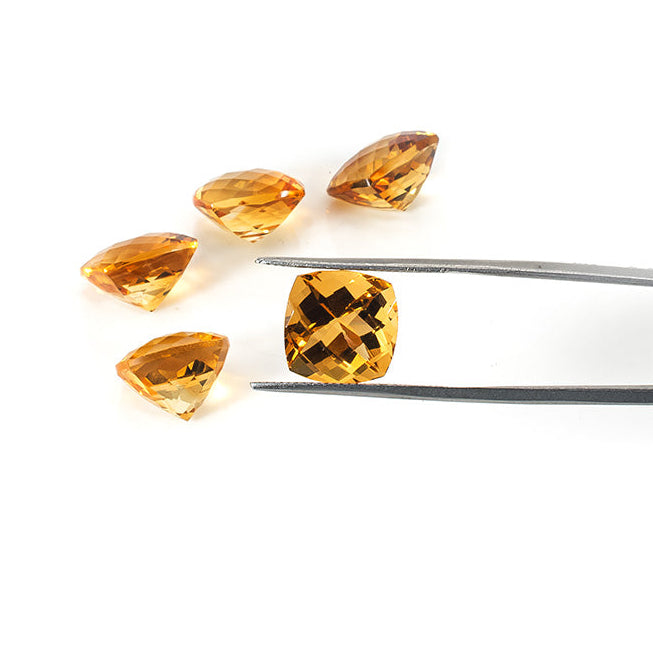 Natural Citrine Calibrated Cushions | 9mm & 10mm