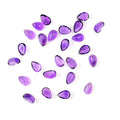 Natural Brazil Amethyst Calibrated Cabochon Pears | 3x5mm & 4x6mm