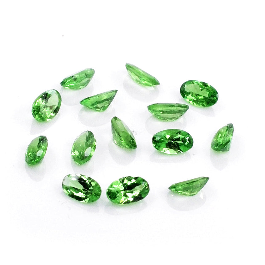 Natural Tsavorite Calibrated Ovals | 3x5mm & 4x6mm