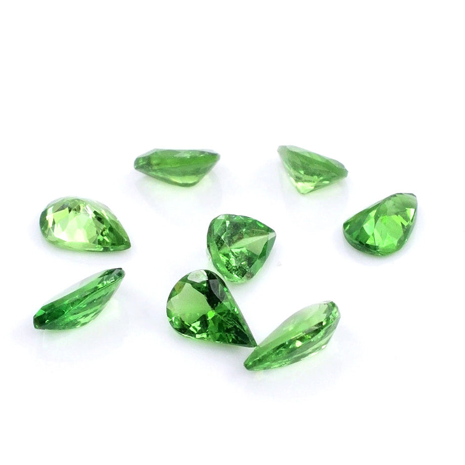 Natural Tsavorite Calibrated Pears | 5x7mm & 6x8mm