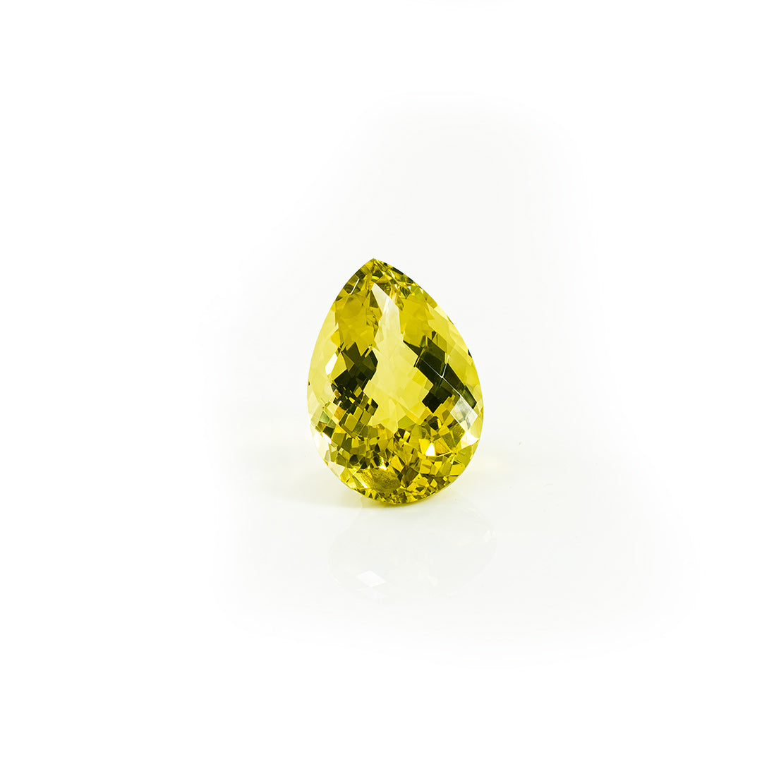 Natural Lemon Quartz Pear | 49.40cts