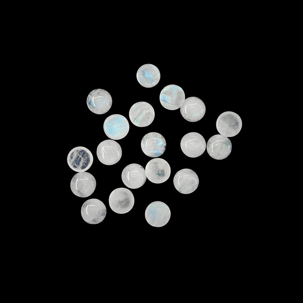 Natural Moon Stone Calibrated Cabochon Rounds | 9mm & 10mm