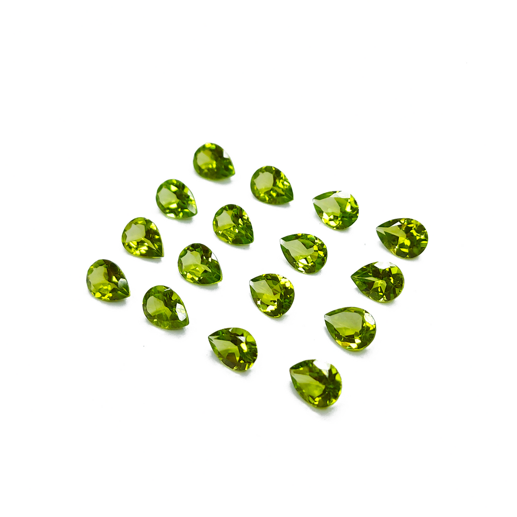 Natural Peridot Calibrated Pears | 5x7mm & 6x8mm