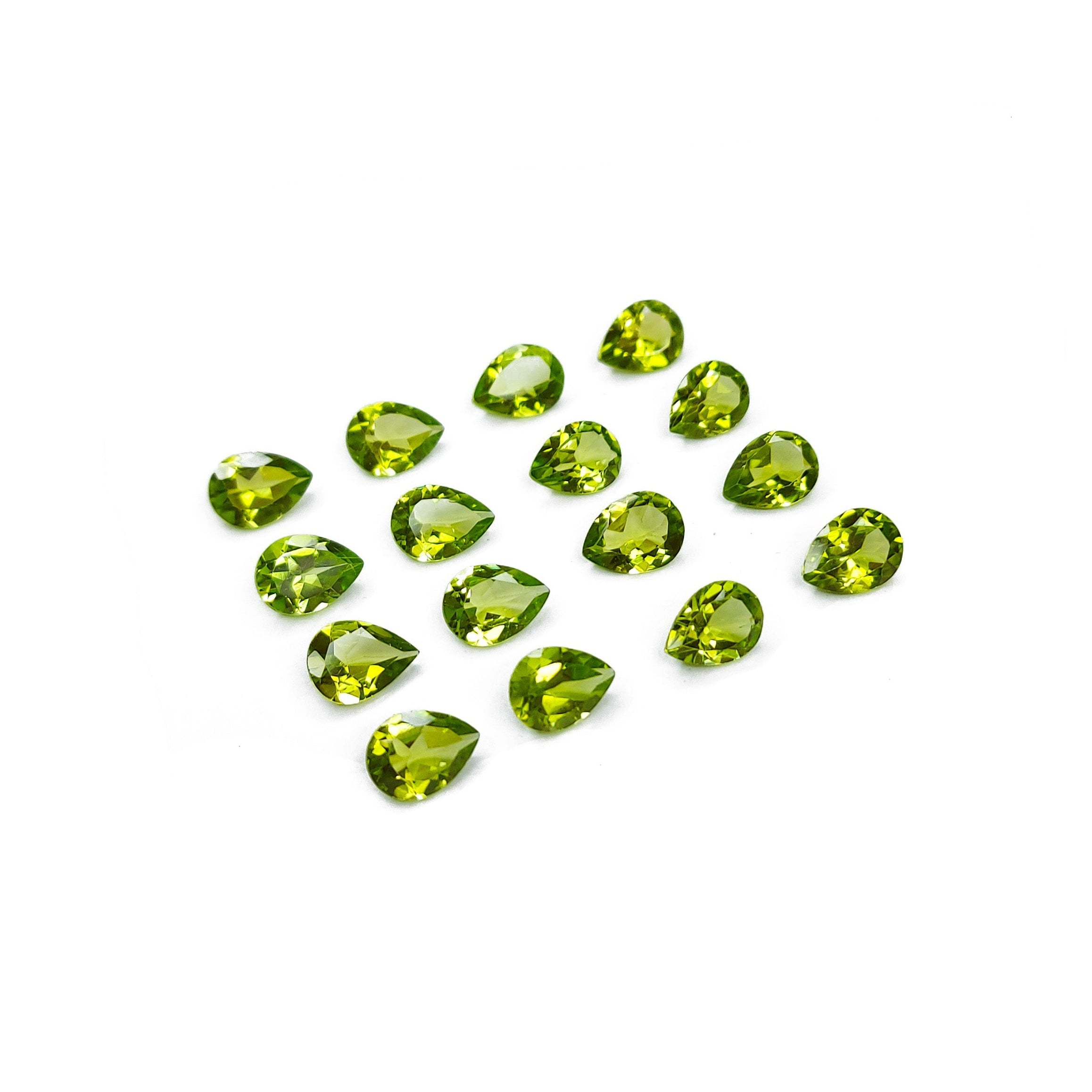 Natural Peridot Calibrated Pears | 5x7mm & 6x8mm