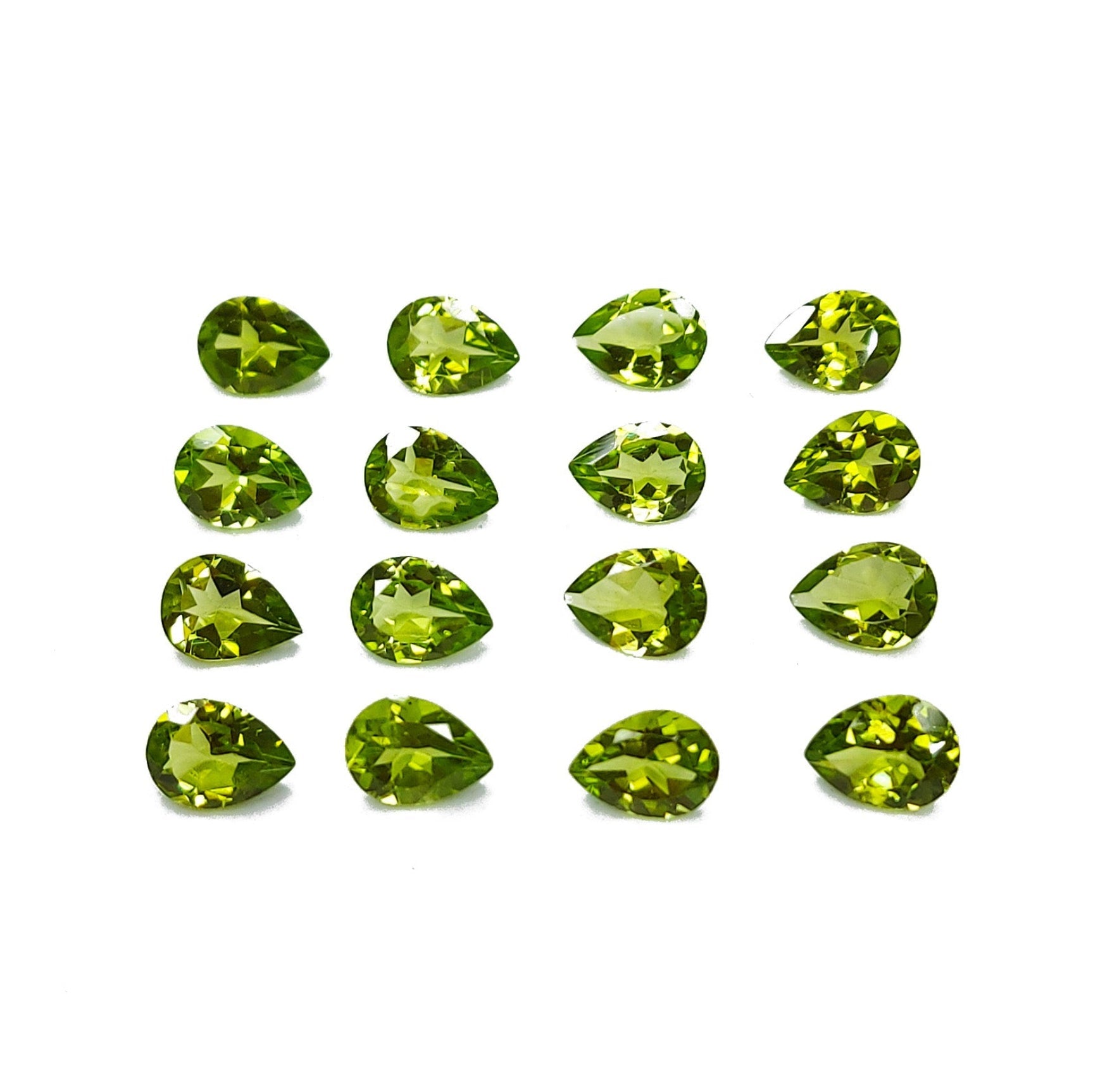 Natural Peridot Calibrated Pears | 5x7mm & 6x8mm