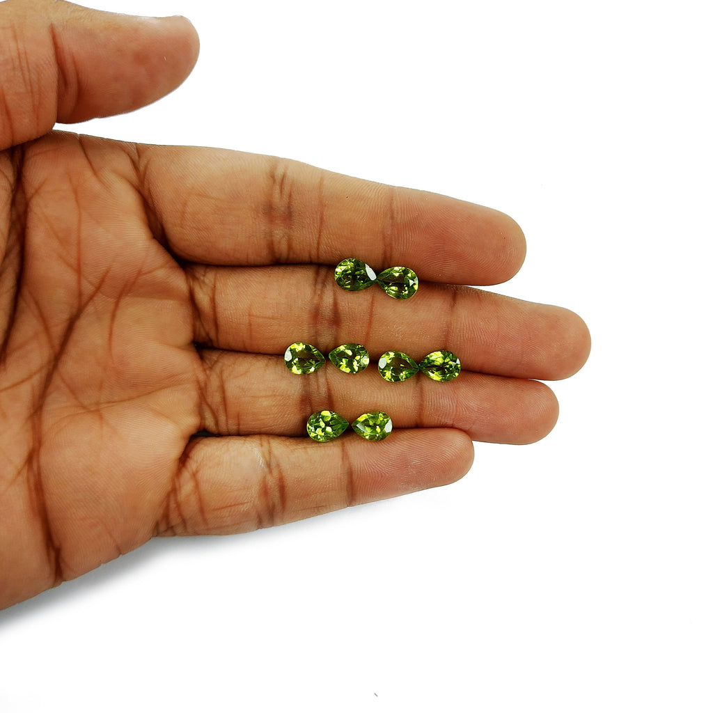 Natural Peridot Calibrated Pears | 5x7mm & 6x8mm