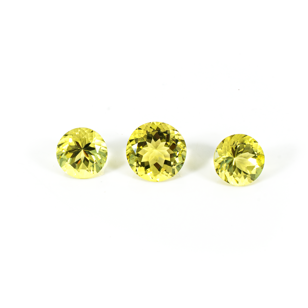 Natural Lemon Quartz Rounds Matching Layout | 29.47cts