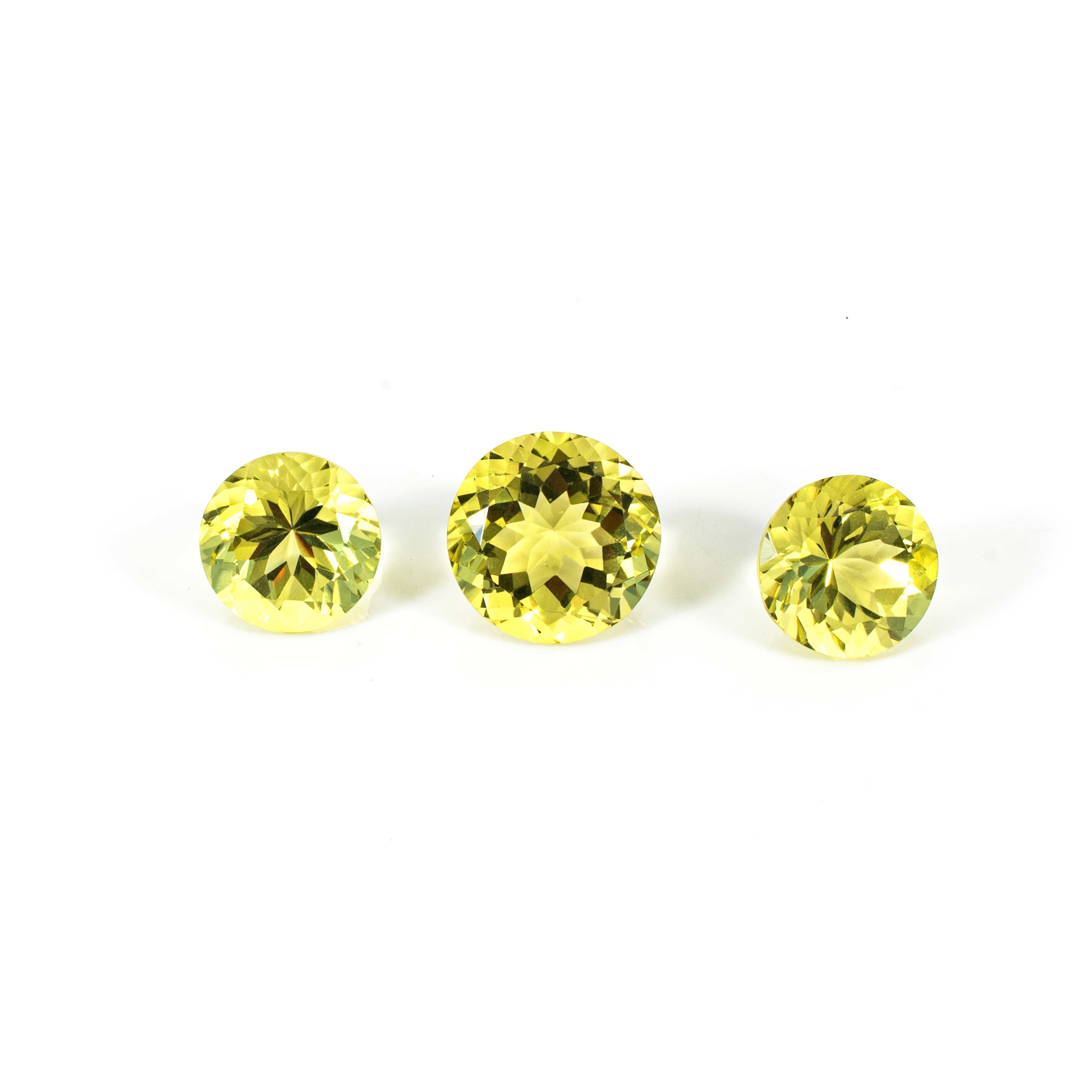 Natural Lemon Quartz Rounds Matching Layout | 29.47cts