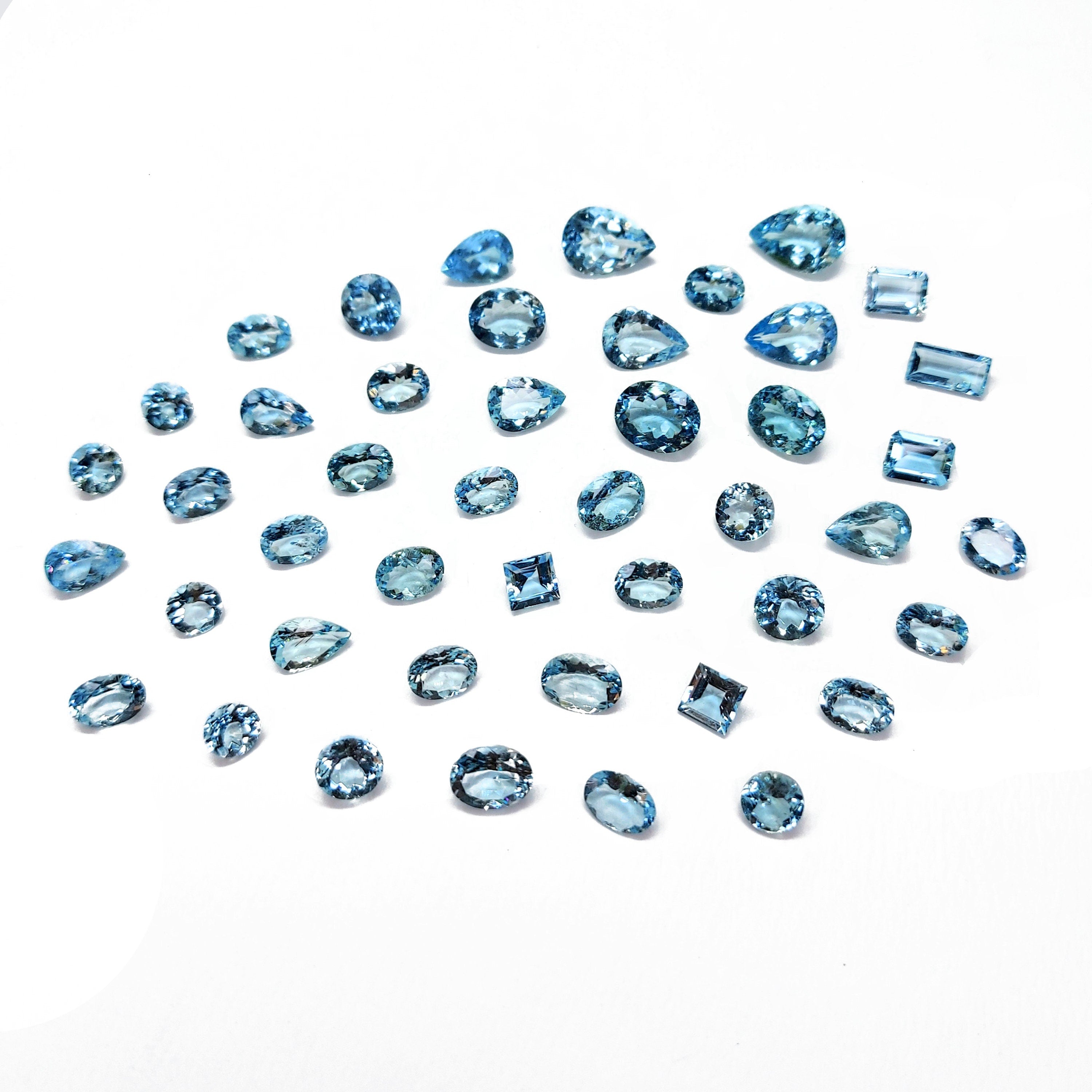 Natural Aquamarine Santa Maria Mix Shape | 2-4cts