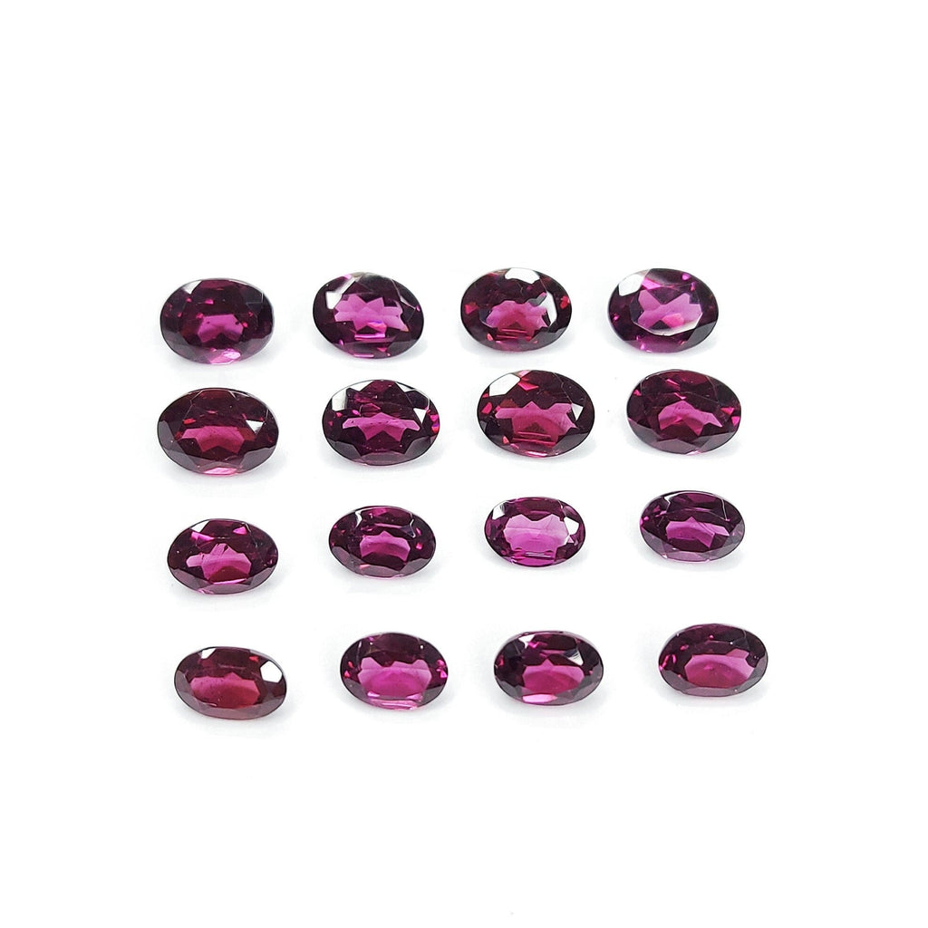 Natural African Rhodolite Calibrated Ovals | 5x7mm & 6x8mm