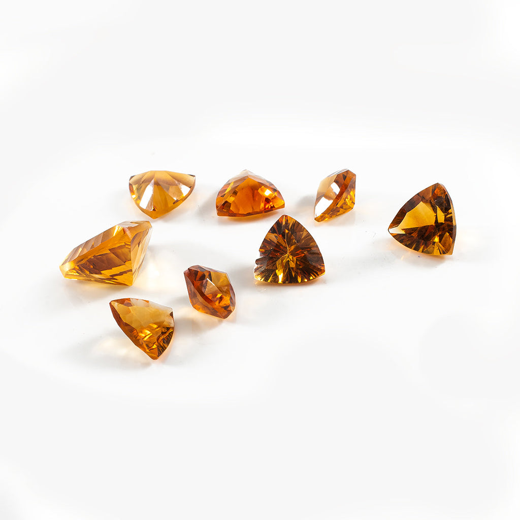 Natural Citrine Calibrated Concave Cut Trillions | 5mm & 6mm